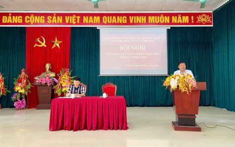 Hội nghị giao ban xây dựng Nông thôn mới tháng 10 năm 2024