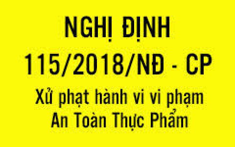 TUYÊN TRUYỀN VỀ AN TOÀN THỰC PHẨM Bài 8: Nghị định số 115/2018/NĐ-CP